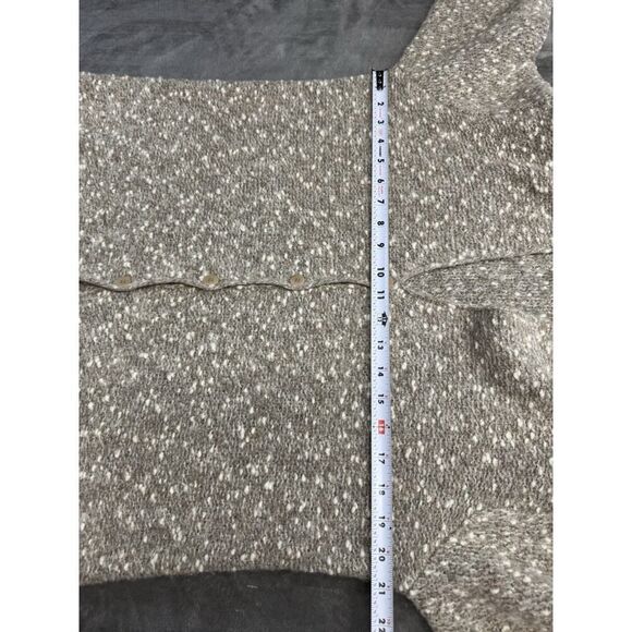 Eileen Fisher Merino Wool Bouclé Button Cardigan Sweater Women’s S Cream Tan - Picture 6 of 9